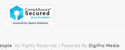 image that says secure badge