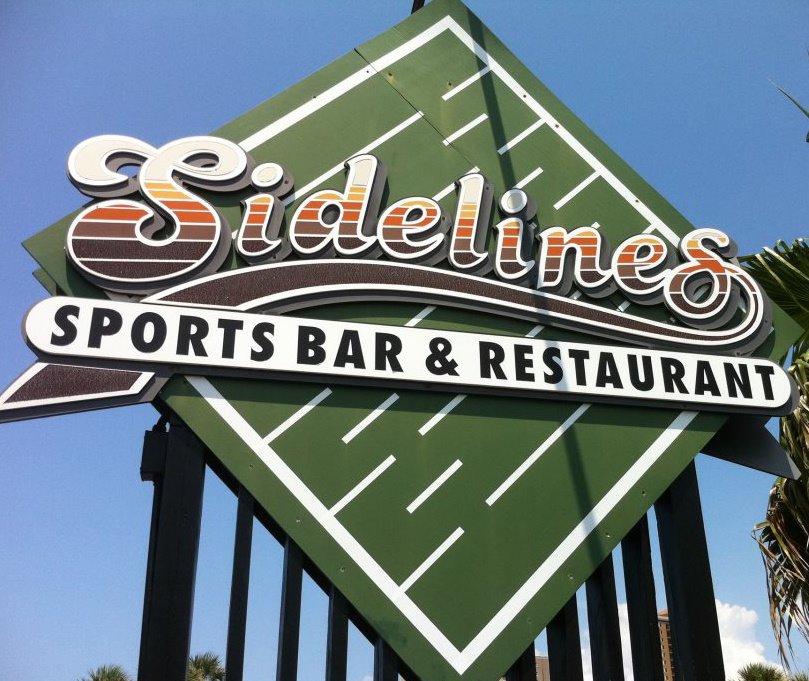 Sidelines Sports Bar sign 